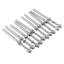 10-Pack Stainless Steel Lag Stud Hand Swage Cable Railing- for 3/16in Cable Deck