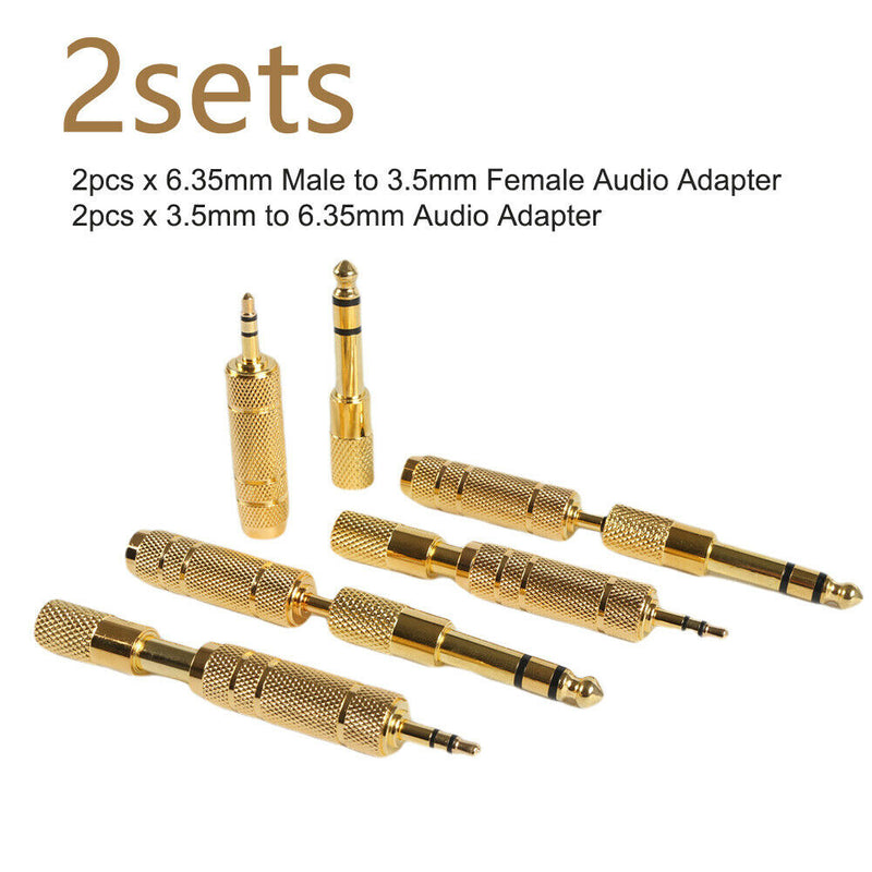 6.35mm Male To 3.5mm Female Guitar Accessories For Headphone Audio Adapter