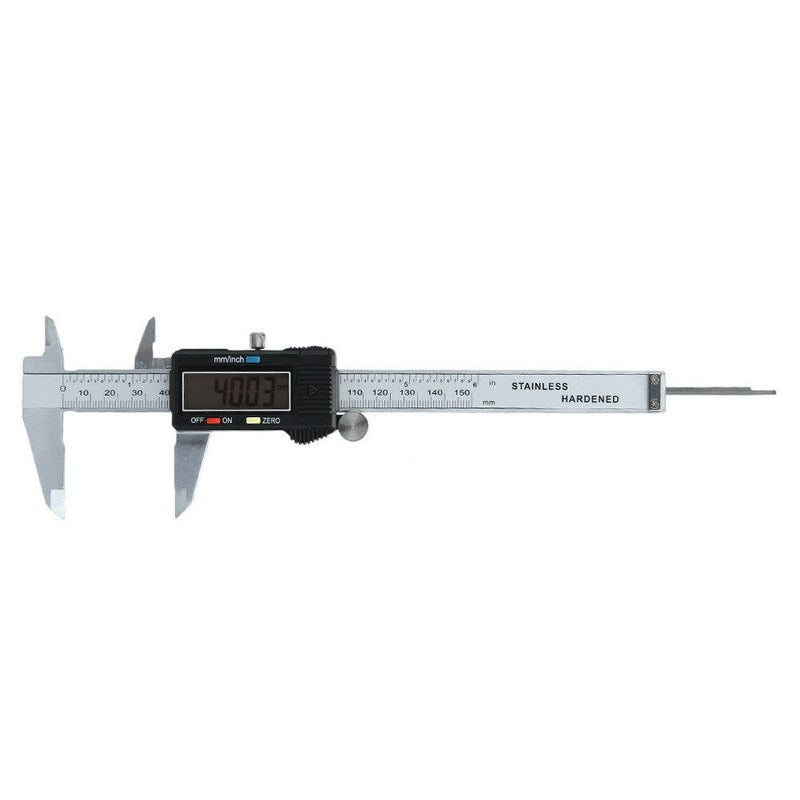 6" Inch/150mm LCD Digital Stainless Steel Electronic Vernier Caliper Micrometer