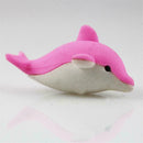 1Pcs Dolphin Shaped Rubber Eraser Lovely Cartoon Erasers SA Students,School R0G7