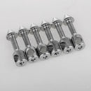 6pcs Stainless Steel Fishing Inserts Fishing Line Installation Connect Parts