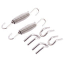 4x Motorcycle Exhaust Mounting Springs Kit Fully Rotatable 64MM Stainless S Z7E9