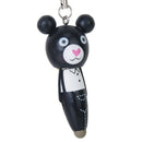 Cute Animal Wooden Cartoon Match Head Ballpoint Pen Key Chain---Random Styl L1X6