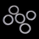 5pcs Lady Girl Clear Elastic Rubber Hair Ties Spiral Rubber Rope Hairb JR