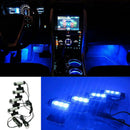 4 x 3LED Car Interior Accessories Decorative Atmosphere Lamp Light A