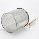 Colander Ladle Pasta Soup Hot Pot Stainless Steel BBQ 12cm Deep Basket
