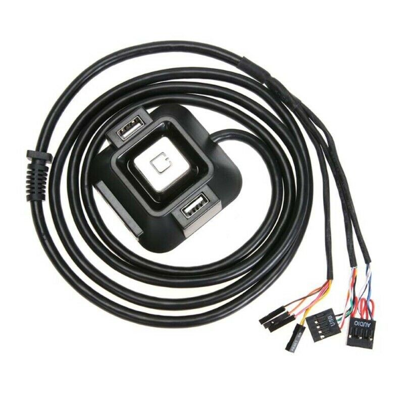 1.2 m PC Desktop Computer Case Power Supply on/off USB Reset HDD Button Switch
