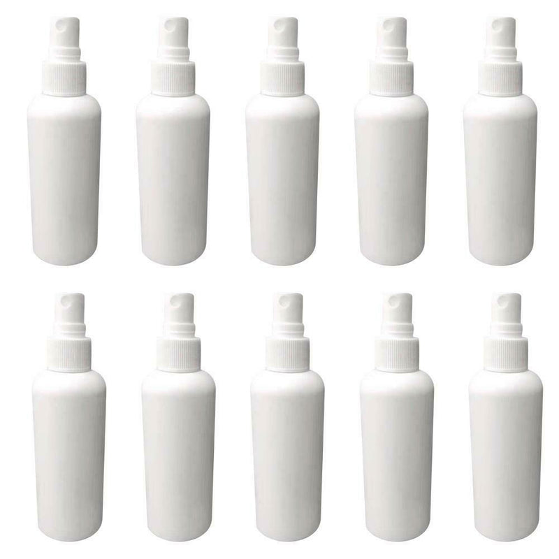 10PCS 50ml Travel White Plastic Perfume Atomizer Empty Spray Bottle Shampoo