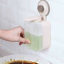 2019 Waterproof  Suction Cup Soap Dispenser Wall Mounted ABS Box For Bathroom