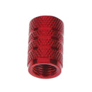 4Pcs Aluminium red car tyres valve stems air dust cover screw cap accessorieME