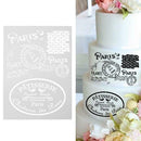 Butterfly Printing Mould Spray Mold Coffee Fondant Stencils Cake Decorative