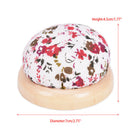 Wood Bottom Base Needle Pin Cushion Holder Sewing Stitch Needlework DIY Cr BX