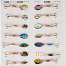 New Metal Fishing Lure Bass Mixed Spinner Trout Fish Hook Set Pike-Salmon Baits
