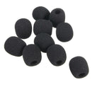 10 Pieces Black Small Condenser Microphone Mic Foam Covers Windshield