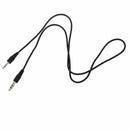 2.5mm Male to 3.5mm Male black Audio Adapter Cable 55cm