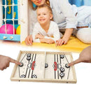 Wooden Football Bouncing Chess Hockey Board Game Set for Children Toys Tool