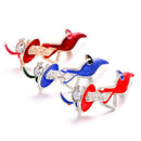Red Colorful Lady Brooch Enamel Pins Wear Big Hat Party Girl Fashion Jewelr