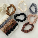 6PC/Kit Elastic Hair Bands Silk Satin Scrunchie Hair Ties Ponytail Holder Ropes