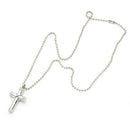 Stainless Steel Cross Memorial Necklace Cremation Ash Holder Keepsake