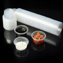 1X(50 pcs. Transparent Plastic Disposable Soup Bowls Chutney Bowls Storage