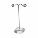 10 PCs Crystal Pedestal Metal Earring Stand Holder Jewelry Display