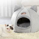 Pet Dog Cat House Foldable Kennel Winter Warm Nest Puppy Sleeping Cave (M)