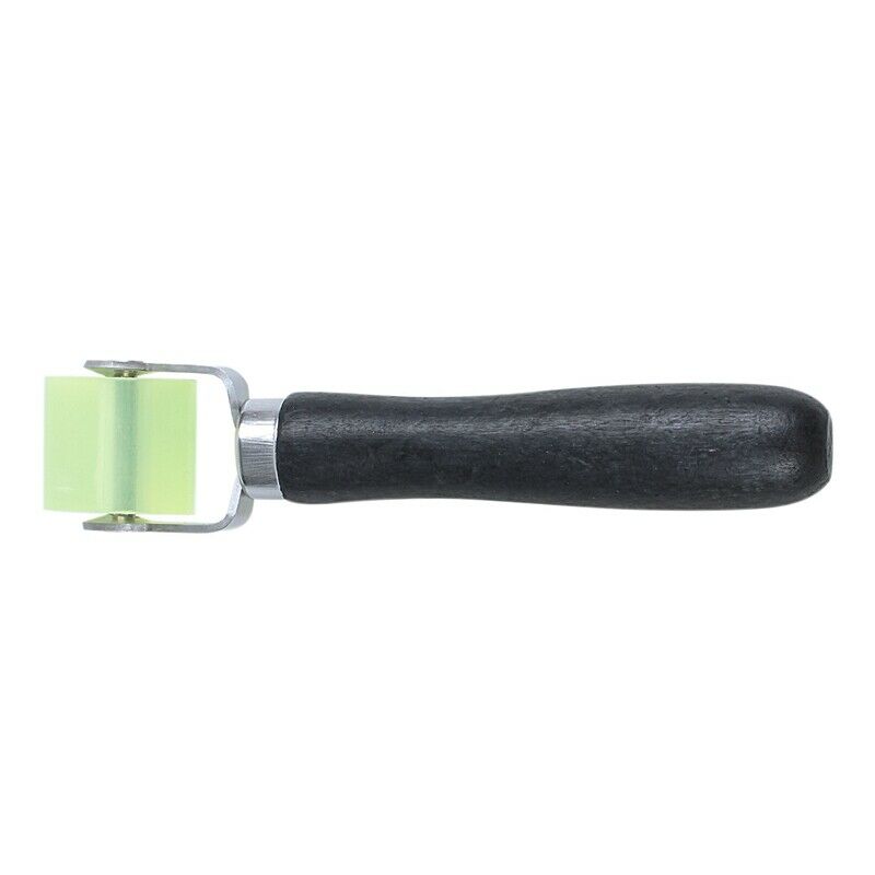 Wooden Grip Auto Sound Deadener Application Clear Yellow Rubber Roller