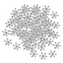 100pcs 14mm Crystal SnowFlake Buttons For Scrapbooking