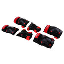 6 Pieces Kids Roller Skating Protective Gear Knee Elbow Wrist Pad Black S