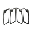 4 Pieces Door Interior Handle Cover Trims for BMW X5 E70 X6 E71 Carbon Fiber