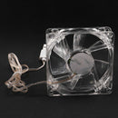 4 Colors Lamps 8cm USB Colorful Light Transparent Cooling Fan 5V CPU Coolin