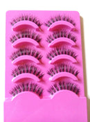 5 pairs Fashion clear band False eyelashes Thick eye lashes Daily eyelashes NMsp