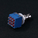 Guitar Effects Pedal Stomp Foot Metal Switch True Bypass Accessory (Blue)