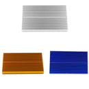 1pcs 100x60x10mm Aluminum Heat Sink LED Transistor Heatsink Cooler Blue