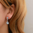 Water Drop Crystal Earrings Fashion Elegant Pendant Dangles Women Jewelry