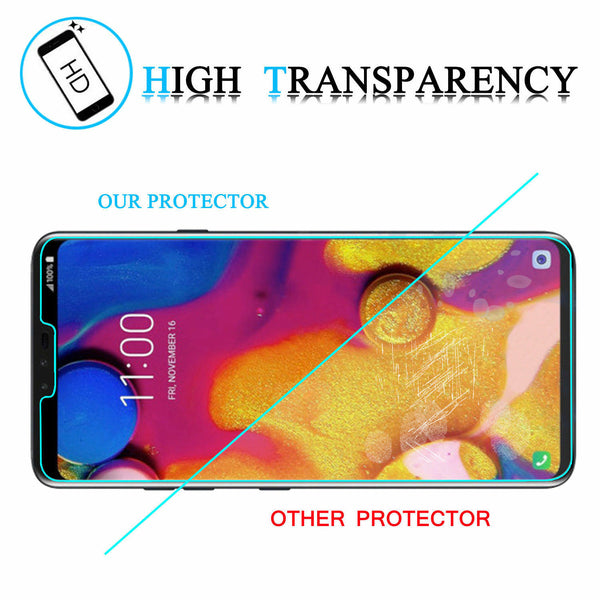 Tempered Glass Anti-Fingerprint Film Screen Protector 9H Cover FOR LG V40 ThinQ