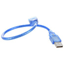 Short USB 2.0 A Female to Male Extension Cable