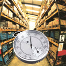 Outdoor Indoor Thermometer Hygrometer Temperature Humidity Meter Metallic HT9100