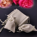 10pcs  6*9cm Natural Burlap Linen Jute Sack Drawstring Pouch Bag Wedding Favor