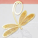 Golden Dragonfly Metal Bookmarks Book Label Birthday Wedding Party Favor Gifts
