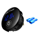 Car DC 5-48V Panel Voltmeter Touch Switch Battery Capacity Tester (Blue)