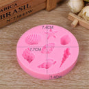 Sea Starfish Seashell Cookie Silicone Molds Cake Decorating Tools Candy Mold 3C