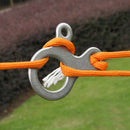 Practical Stainless Steel 3-Holes Quicklink Buckle Carabiner Knotting Tool