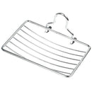 Soap dish with Metal Suction Cup with Grid for Bath