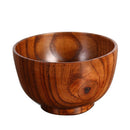 3pcs Natural Healthy Wooden Bowl Soup Noodle Children Fruit Rice Bowl Tableware