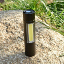 Portable USB Rechargeable XPE+COB LED Flashlight Torch Inspection Lamp