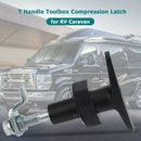 Hand Operated T Handle Toolbox Compression Latch with 2 Keys for RV Caravan