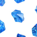 150 Pcs Blue Plastic Irregular Crystal Stone Fish Tank Ornament