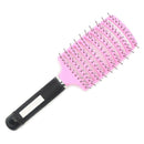 Vented Styling Hair comb Detangling Thick Hair Massage Brush Pink