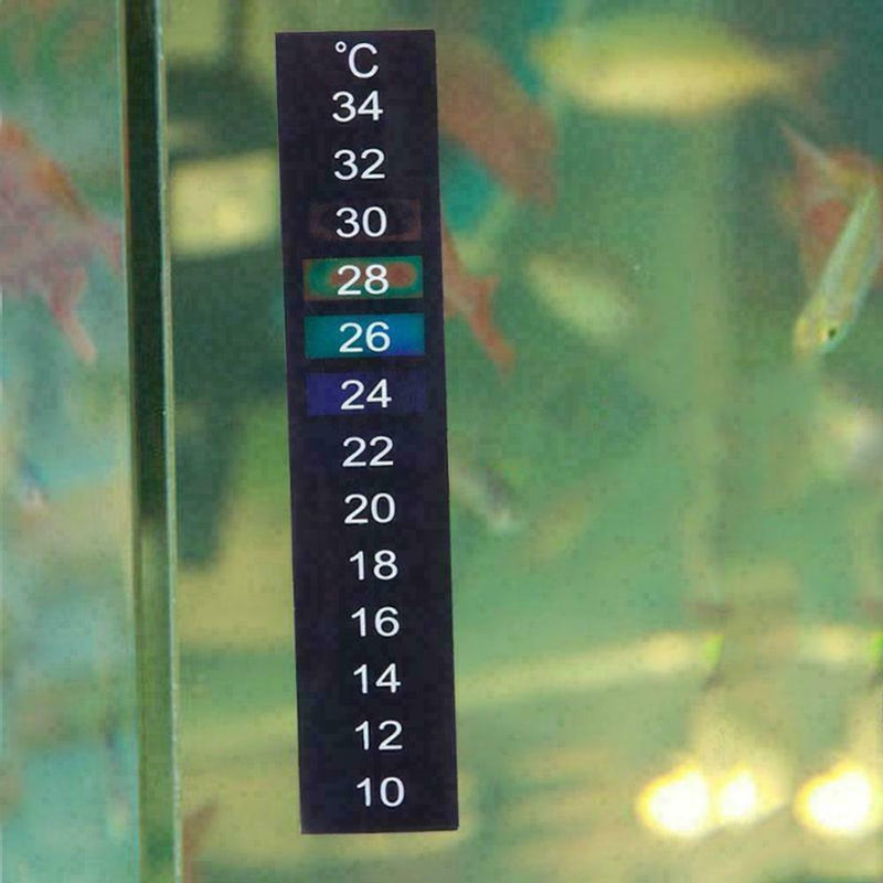 Fish Tank Aquarium Thermometer Temperature Â°F Fahrenheit StickOn Supply Sti